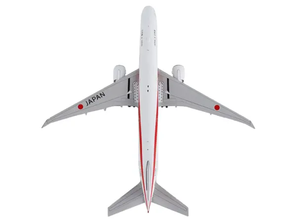 Boeing 777-300ER Commercial Aircraft "Japan Air Self-Defense Force" White with Red Stripes "Gemini Macs" Series 1/400 Diecast Model Airplane by GeminiJets #3