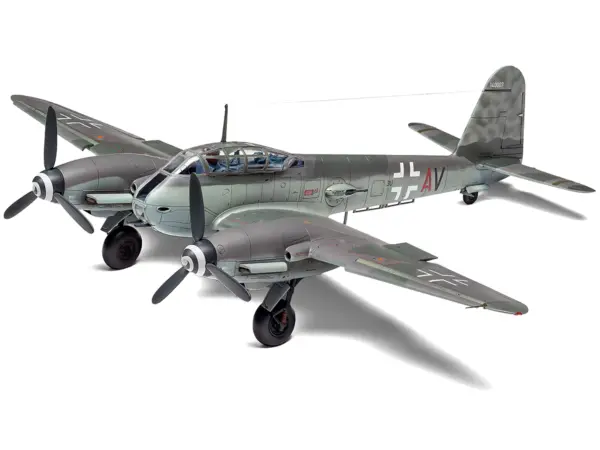 Level 2 Model Kit Messerschmitt Me410A-1/U2 & U4 Fighter-Bomber Aircraft with 2 Scheme Options 1/72 Plastic Model Kit by Airfix #2