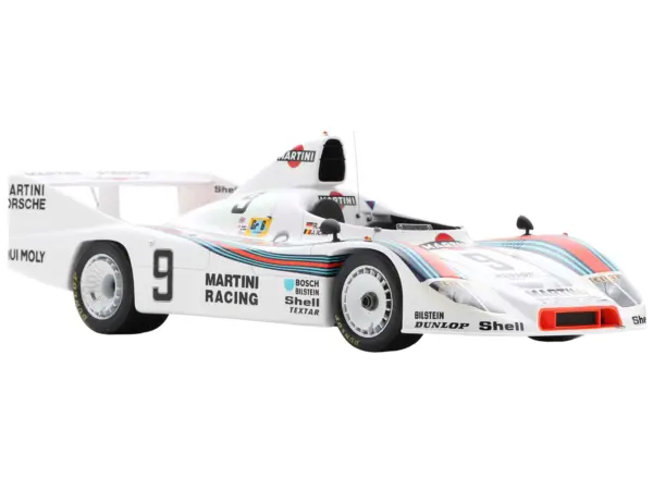 Porsche 908/80 #9 Jacky Ickx - Reinhold Joest "Martini Racing" 2nd Place "24 Hours of Le Mans" (1980) with Acrylic Display Case 1/18 Model Car by Spark #3