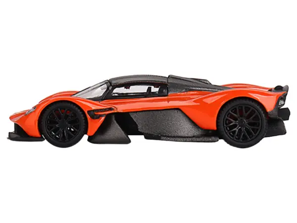 Aston Martin Valkyrie Maximum Orange with Carbon Top Limited Edition to 2640 pieces Worldwide 1/64 Diecast Model Car by Mini GT #2