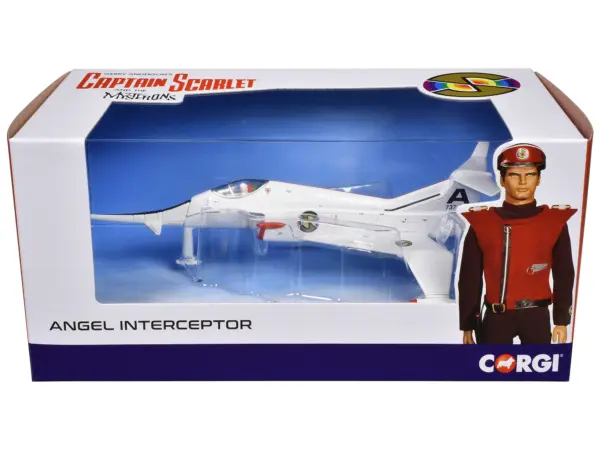 Angel Interceptor Aircraft "World Army Air Force" White "Captain Scarlet and the Mysterons" (1967-1968) TV Series Diecast Model by Corgi #3
