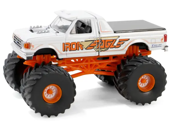 1990 Ford F-350 Monster Truck White "Iron Eagle" "Kings of Crunch" Series 15 1/64 Diecast Model Car by Greenlight #2