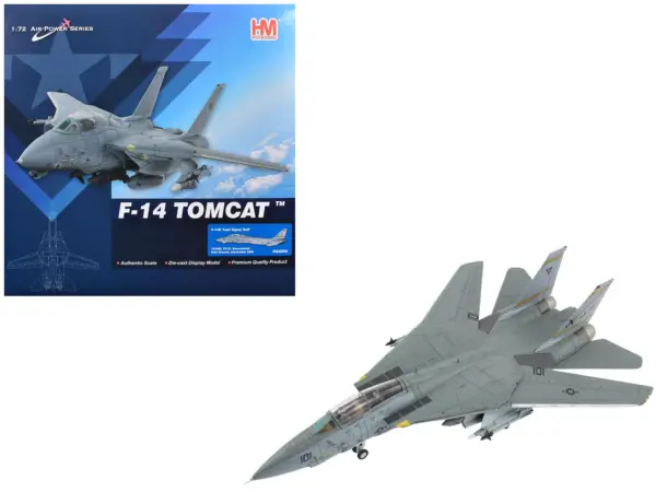Grumman F-14B Tomcat Fighter Aircraft "Last Gypsy Roll VF-32 Swordsmen NAS Oceana" (2005) United States Navy "Air Power Series" 1/72 Diecast Model by Hobby Master #1
