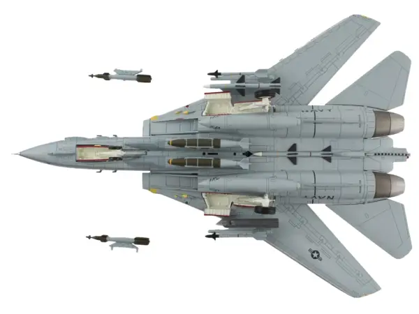 Grumman F-14B Tomcat Fighter Aircraft "Last Gypsy Roll VF-32 Swordsmen NAS Oceana" (2005) United States Navy "Air Power Series" 1/72 Diecast Model by Hobby Master #4