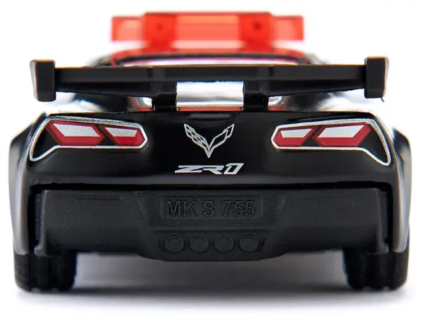 Chevrolet Corvette ZR1 Police Car Black and White Diecast Model Car by Siku #3