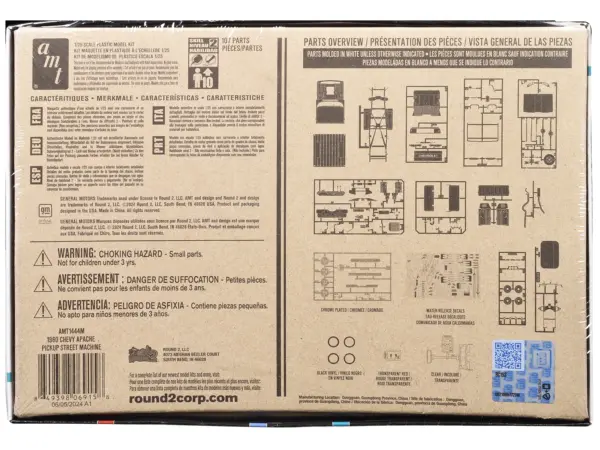 Skill 2 Model Kit 1960 Chevrolet Apache Pickup Truck "Kustom Kruisers" 1/25 Scale Model by AMT #4