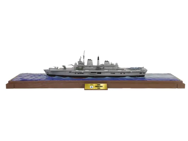 British HMS Invincible (R05) Aircraft Carrier Waterline Edition "Falklands War" (1982) British Royal Navy "Battleship" Series 1/700 Diecast Model by Metal Proud #2