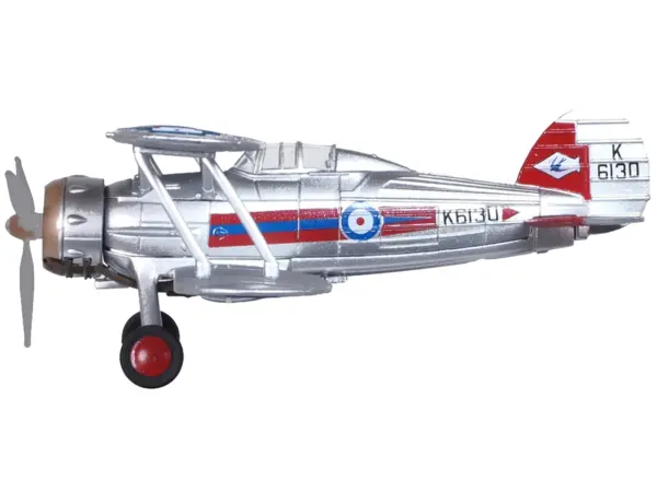 Gloster Gladiator Fighter Aircraft "No. 72 Squadron Church Fenton" (1937) British Royal Air Force "Oxford Aviation" Series 1/72 Diecast Model Airplane by Oxford Diecast #2