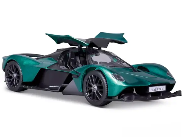 Aston Martin Valkyrie Green Metallic with Matt Black Top "Special Edition" Series 1/18 Diecast Model Car by Maisto #3