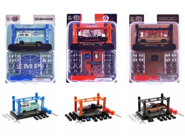 Model Kit 3 piece Car Set Release 71 Limited Edition to 9000 pieces Worldwide 1/64 Diecast Model Cars by M2 Machines #1