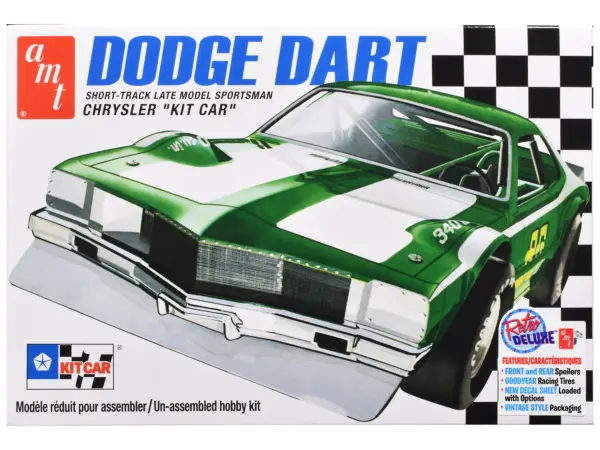 Skill 2 Model Kit Dodge Dart Sportsman Short Track "Kit Car" 1/25 Scale Model by AMT #1