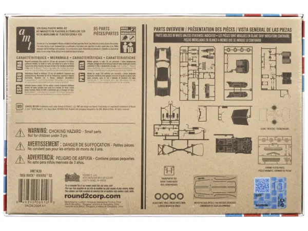 Skill 2 Model Kit 1966 Buick Riviera GS 1/25 Scale Model by AMT #4
