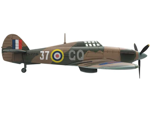 Hawker Hurricane Mk.IIB Aircraft "No. 134 Squadron 151 Wing Vaenga USSR" (1941) British Royal Air Force "Planes of World War II" Series 1/72 Diecast Model Airplane by Luppa #2