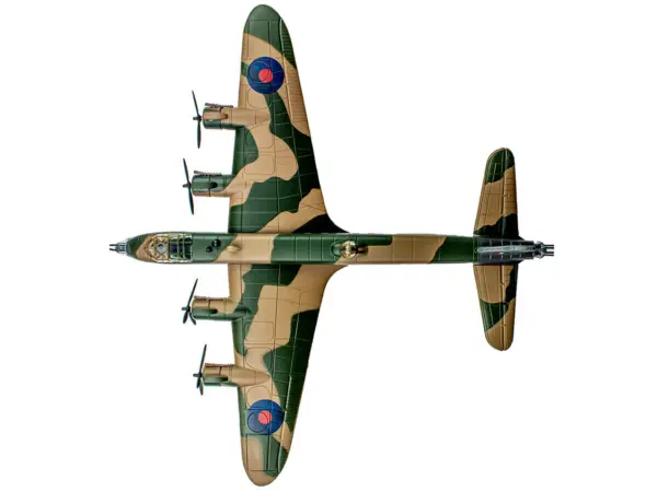 Short Stirling Mk.III Aircraft "Jolly Roger No. 199 Squadron 100 Group" (1943) British Royal Air Force "Planes of World War II" Series 1/144 Diecast Model Airplane by Luppa #3
