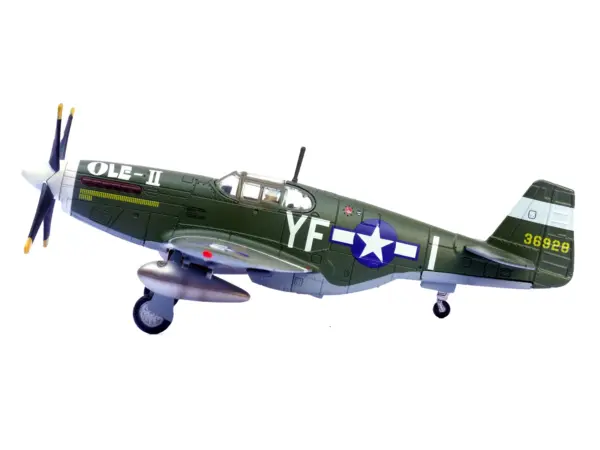 North American P-51B Mustang Aircraft "Ole-II 358th Fighter Squadron 355th Fighter Group Steeple Morden Strafers" (1944) United States Army Air Forces 1/72 Diecast Model Airplane by Legion #2