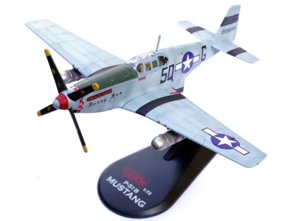 North American P-51B Mustang Aircraft "Bonny Bea 504th Fighter Squadron 339th Fighter Group" (1944) United States Army Air Forces 1/72 Diecast Model Airplane by Legion #4