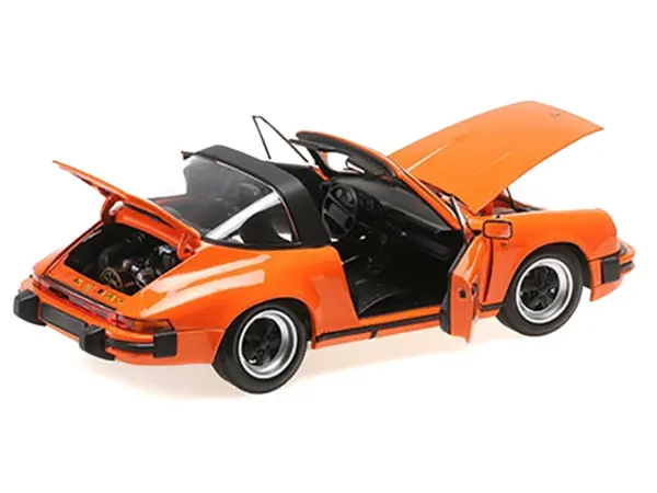 1983 Porsche 911 Carrera Targa 3.2 Orange 1/18 Diecast Model Car by Minichamps #3
