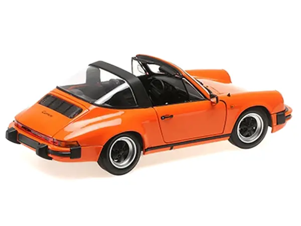1983 Porsche 911 Carrera Targa 3.2 Orange 1/18 Diecast Model Car by Minichamps #4