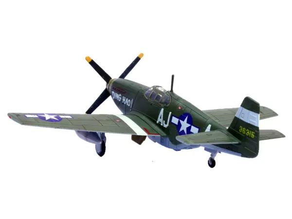 North American P-51B Mustang Aircraft "Ding Hao! 356th Fighter Squadron 354th Fighter Group" (1944) United States Army Air Forces 1/72 Diecast Model Airplane by Legion #3