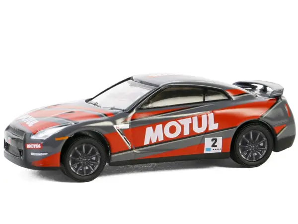 2015 Nissan GT-R (R35) #2 "MOTUL" Gray with Red Graphics "Hobby Exclusive" Series 1/64 Diecast Model Car by Greenlight #2