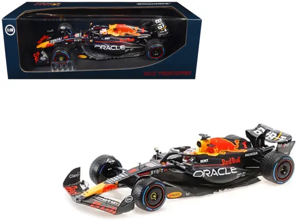 Red Bull Racing RB19 #1 Max Verstappen "Oracle" Winner F1 Formula One "Dutch GP" (2023) with Driver Limited Edition to 230 pieces Worldwide 1/18 Diecast Model Car by Minichamps #1