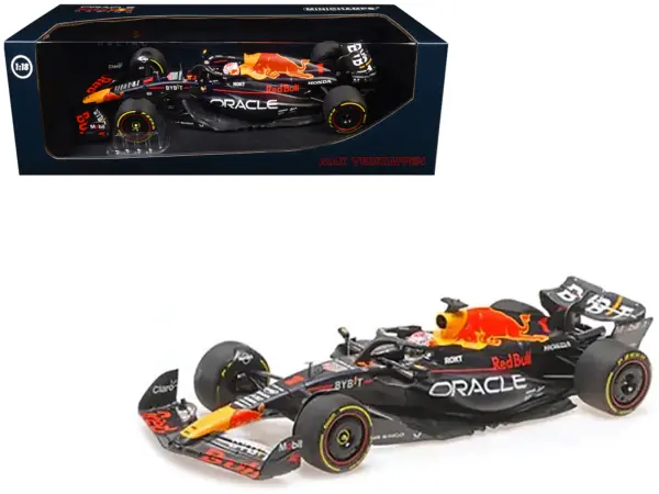 Red Bull Racing RB19 #1 Max Verstappen "Oracle" Winner F1 Formula One "Japanese GP" (2023) with Driver Limited Edition to 180 pieces Worldwide 1/18 Diecast Model Car by Minichamps #1