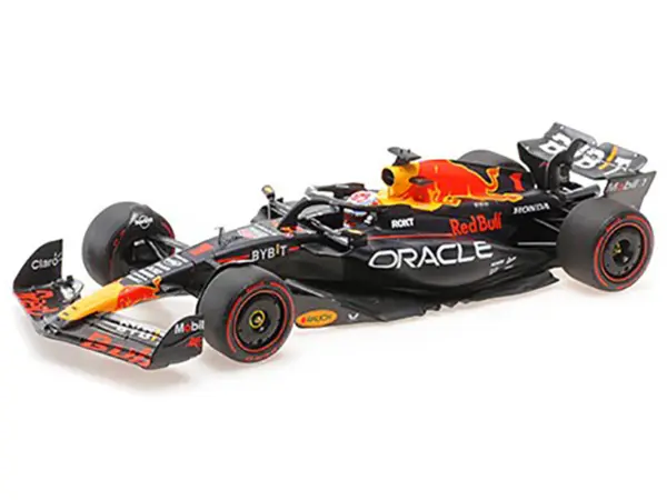 Red Bull Racing RB19 #1 Max Verstappen "Oracle" 2nd Place F1 Formula One Sprint Race "Qatar GP" (2023) with Driver Limited Edition to 480 pieces Worldwide 1/18 Diecast Model Car by Minichamps #2