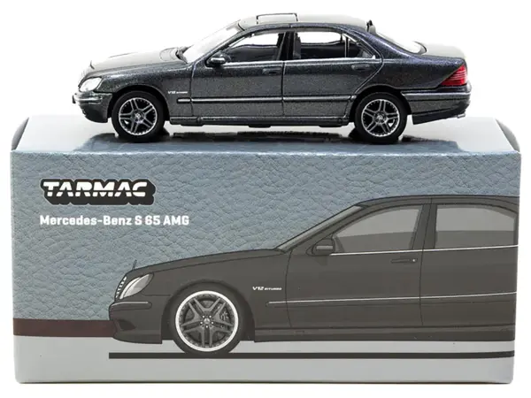 Mercedes-Benz S 65 AMG Tectite Gray Metallic "Global64" Series 1/64 Diecast Model by Tarmac Works #3