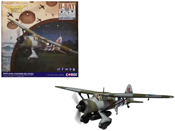 Westland Lysander Mk. III Aircraft "'Lucky' Newhouse No. 161 Squadron" (1944) British Royal Air Force "The Aviation Archive" Series 1/72 Diecast Model by Corgi #1