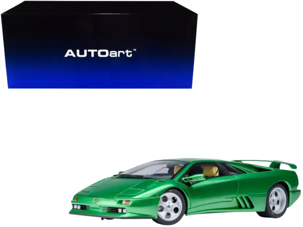 Lamborghini Diablo SE30 Verde Mic/Green Metallic 1/18 Model Car by Autoart #1