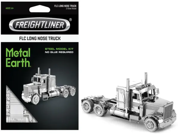 Model Kit Freightliner FLC Long Nose Truck (Challenging Difficulty) Steel Model by Metal Earth #1