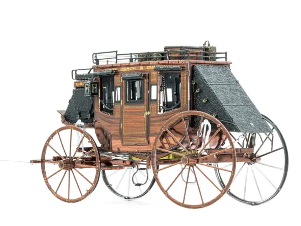 Model Kit Wild West Stagecoach (Moderate Difficulty) Steel Model by Metal Earth #2