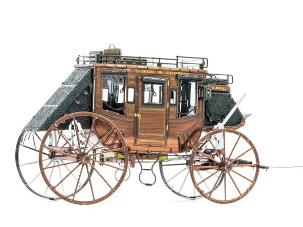 Model Kit Wild West Stagecoach (Moderate Difficulty) Steel Model by Metal Earth #3