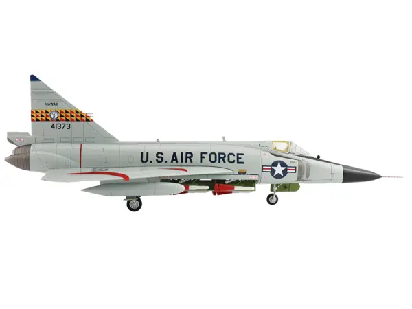 Convair F-102A Delta Dagger Interceptor Aircraft "199th Fighter Interceptor Squadron (FIS) Hawaii Air National Guard" (1960s) United States Air Force "Air Power Series" 1/72 Diecast Model by Hobby Master #2