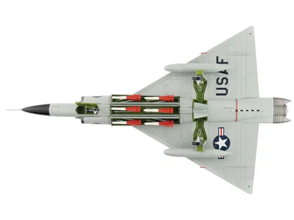 Convair F-102A Delta Dagger Interceptor Aircraft "199th Fighter Interceptor Squadron (FIS) Hawaii Air National Guard" (1960s) United States Air Force "Air Power Series" 1/72 Diecast Model by Hobby Master #4