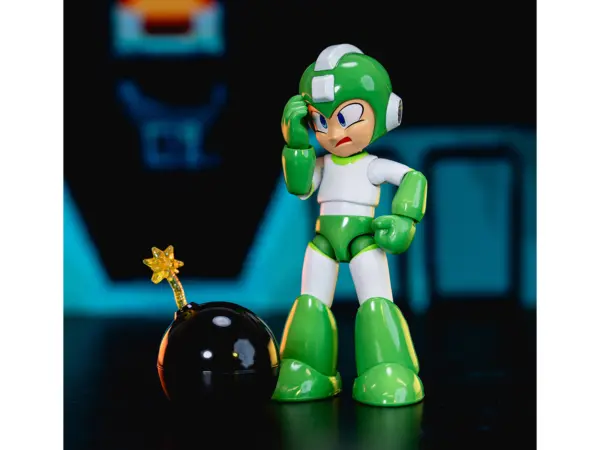 Hyper Bomb 4.5" Moveable Figure with Accessories and Alternate Head and Hands "Mega Man" (1987) Video Game Model by Jada #4