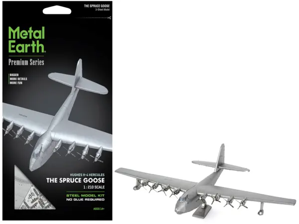 Model Kit Hughes H-4 Hercules Flying Boat "The Spruce Goose" (Moderate Difficulty) Steel Model by Metal Earth #1
