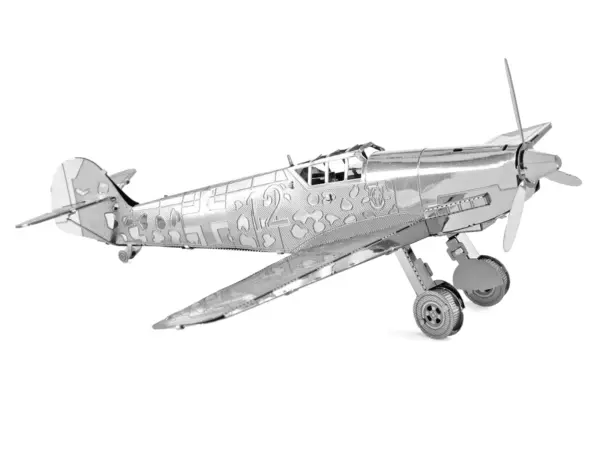 Model Kit Messerschmitt BF-109 Fighter Aircraft "German Luftwaffe" (Moderate Difficulty) Steel Model by Metal Earth #4