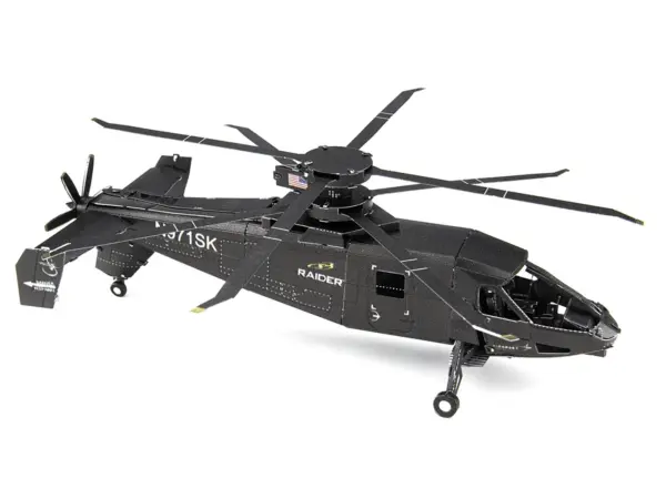 Model Kit Sikorsky S-97 Raider Attack Helicopter "United States Army" (Challenging Difficulty) Steel Model by Metal Earth #4