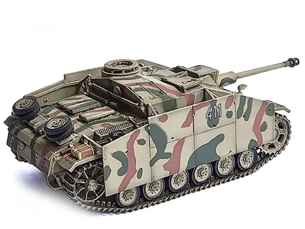 Germany StuG.III Ausf.G Early Production Tank with Schurzen #411 "Panzer Abteilung 115 Italy" (1943) "NEO Dragon Armor" Series 1/72 Plastic Model by Dragon Models #2