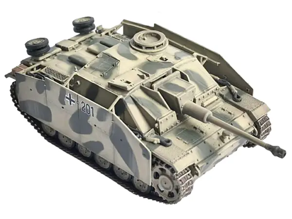 Germany StuG.III Ausf.G Early Production Tank with Schurzen #201 "StuG Brigade 242 Italy" (1943) "NEO Dragon Armor" Series 1/72 Plastic Model by Dragon Models #3