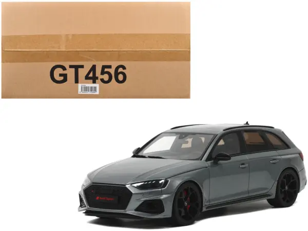 Audi RS 4 Competition Gray Metallic 1/18 Model Car by GT Spirit #1