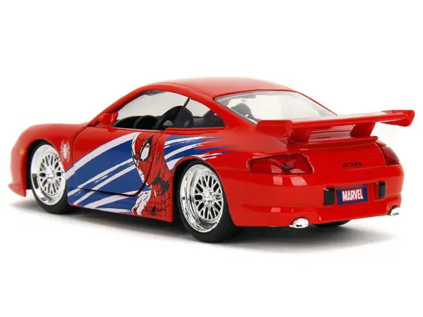 Porsche 911 GT3 RS (996) Red with Graphics "Marvel's Spider-Man" 1/32 Diecast Model Car by Jada #5