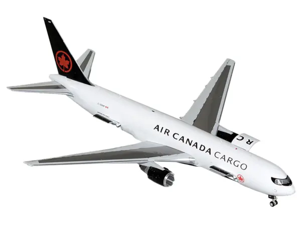Boeing 767-300F Commercial Aircraft "Air Canada Cargo" (C-GXHM) White with Black Tail "Gemini 200 - Interactive Series" 1/200 Diecast Model Airplane by GeminiJets #2
