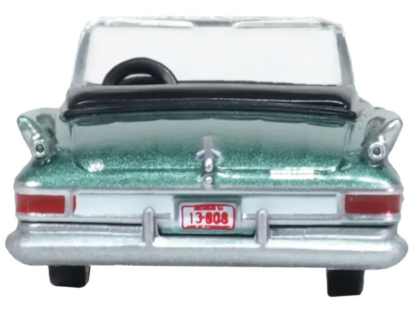 1961 Chrysler 300 Convertible Pinewood Green Metallic 1/87 (HO) Scale Diecast Model Car by Oxford Diecast #4