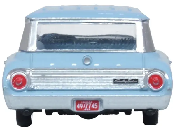 1964 Ford Country Sedan Skylight Blue 1/87 (HO) Scale Diecast Model Car by Oxford Diecast #4