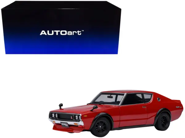 Nissan Skyline 2000GT-R (KPGC110) Tuned Version RHD (Right Hand Drive) Red 1/18 Model Car by Autoart #1