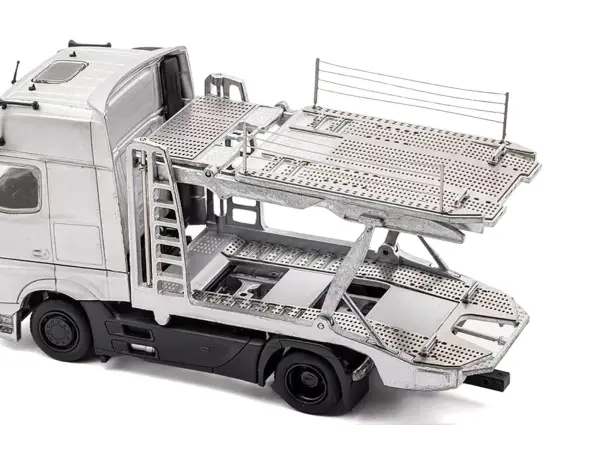 Mercedes-Benz Actros Auto Transporter Yellow 1/64 Diecast Model by GCD #2