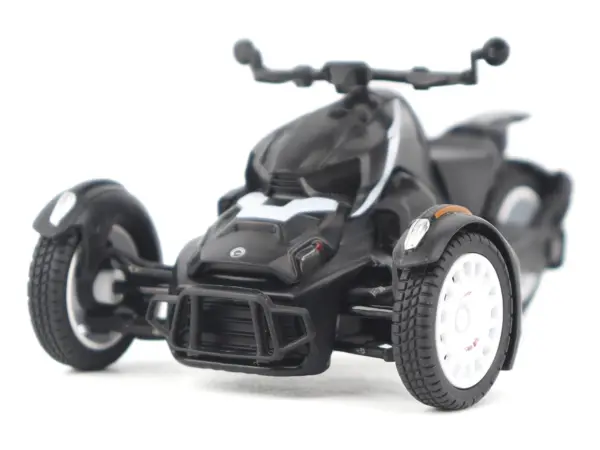 Can-Am Ryker Rally 3-Wheel Motorcycle Ghost Black 1/32 Diecast Model by BRP Models #2