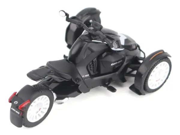 Can-Am Ryker Rally 3-Wheel Motorcycle Ghost Black 1/32 Diecast Model by BRP Models #4